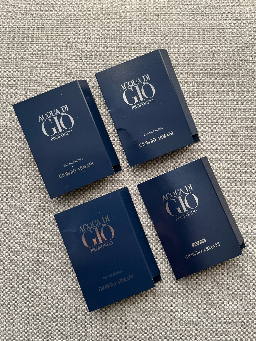 4/10$ Giorgio Armani Acqua di Giò Profondo EDP Sample Set